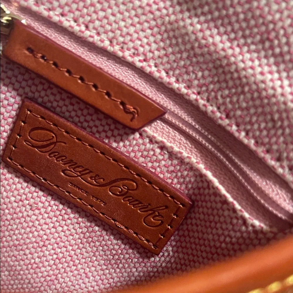 Dooney & Bourke Vintage Remake Big Duck Tan on Light Brown Leather Crossbody Bag - Picture 11 of 13